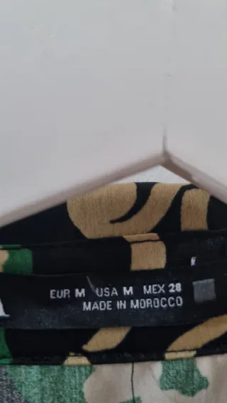 Vestido corto Zara Estampado T.M Nuevo a estrenar