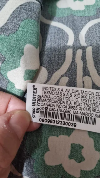 Vestido corto Zara Estampado T.M Nuevo a estrenar