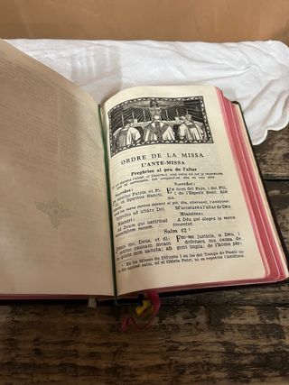 Missal Roma 2 tomos de 1948 y 1951 latín/catalan