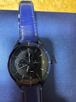 Reloj Festina Cronógrafo Negro y Azul