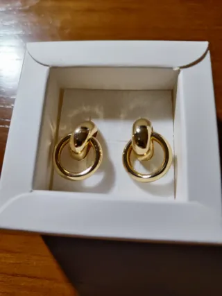 Pendientes dorados aro