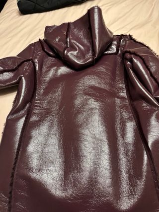 Impermeable granate forrado Talla L