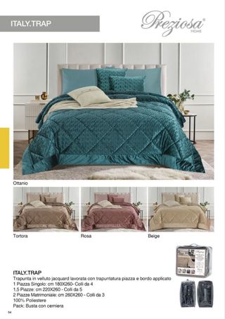 Trapunta velluto jacquard ITALY.TRAP