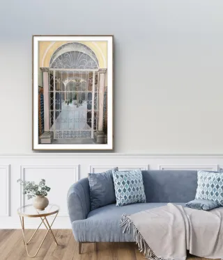 Pittura Originale Cortile Andaluso