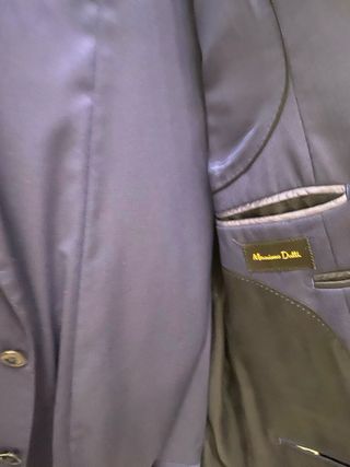 Traje de chaqueta azul marino para caballero