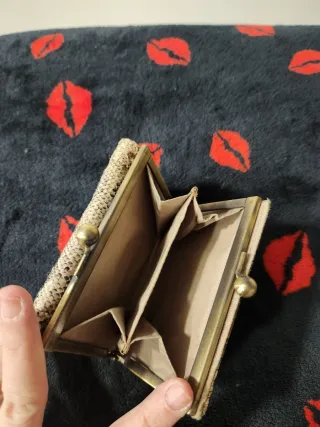 Cartera monedero efecto piel serpiente