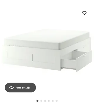 Cama con cajones de almacenaje