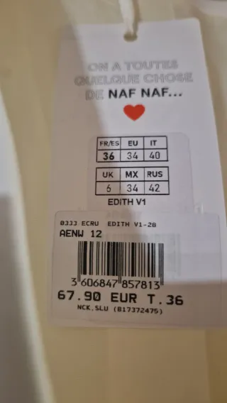 Chaqueta ceremonia Naf Naf blanca