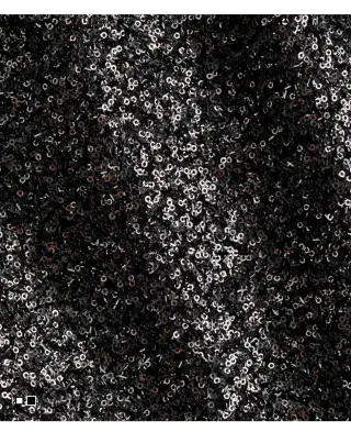 Conjunto lentejuelas negro y plata