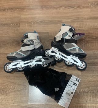 Patines Oxelo Talla 38 + Protecciones