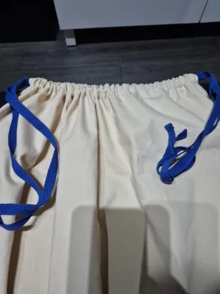 Gran Bolsa de tela Louis Vuitton Beige/Azul