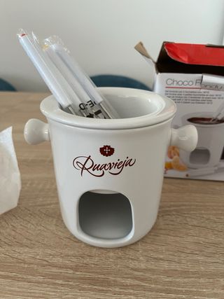 Set cerámico Fondue Choco 4 Tenedores