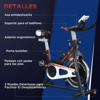 Bicicleta Estática Volante 8kg Pantalla