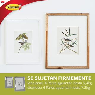 Command Tiras Adhesivas para Colgar Cuadros, 8 Par