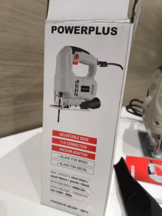 Caladora Powerplus 400W + Sierras Bosch Expert