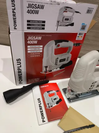 Caladora Powerplus 400W + Sierras Bosch Expert