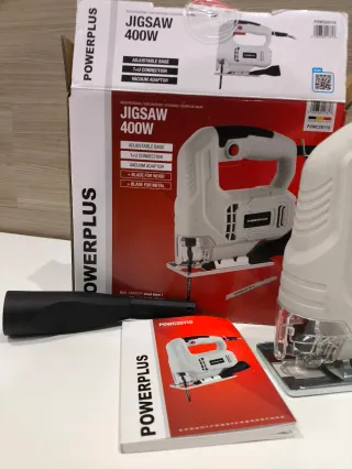Caladora Powerplus 400W + Sierras Bosch Expert