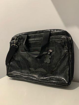 Bolsa portátil Tous Tibora Lindsay negra