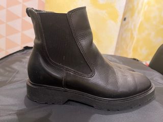 Botas piel negra 35, estilo Chelsea