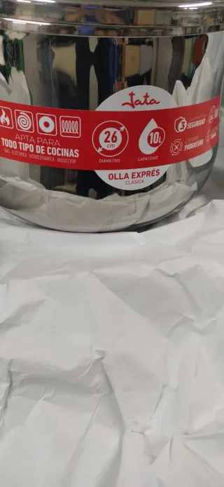 Olla a presión Jata 10L Inox
