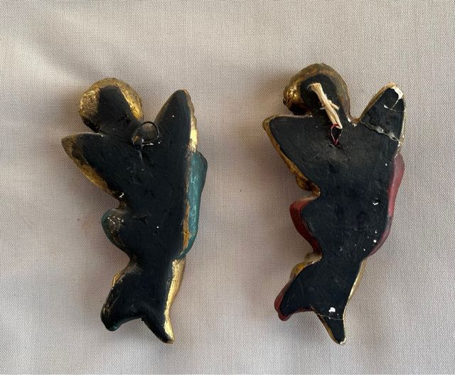 Antigua Pareja de Querubines de estilo barroco 60s