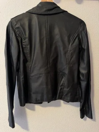 Cazadora Biker Negra