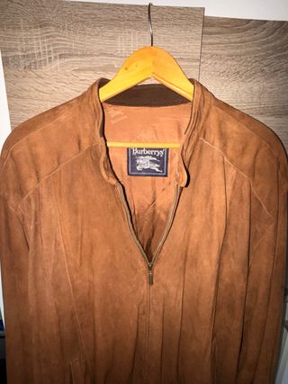 Chaqueta Burberrys vintage piel caprino.