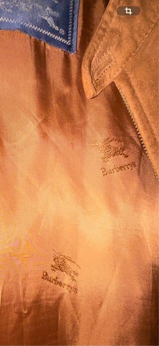 Chaqueta Burberrys vintage piel caprino.