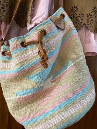 Chaqueta ante Bimba y Lola + Blusa + Bolso