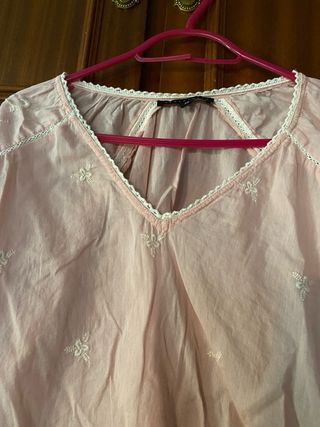 Chaqueta ante Bimba y Lola + Blusa + Bolso