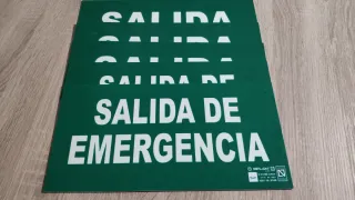 Señalización Salida Emergencia Luminiscente