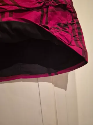 Falda Zara Tartán Roja