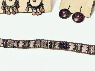 Conjunto Pendientes y Collar Abalorio