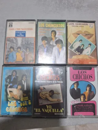 6 Cintas Cassette Los Chichos y Chunguitos