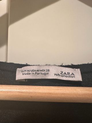 Jersey Zara Negro y Gris