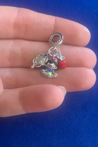Charm Blancanieves espejo manzana pulsera Pandora