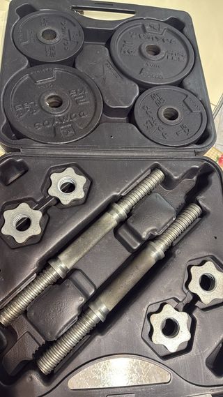 Mancuernas 20kg con maletín