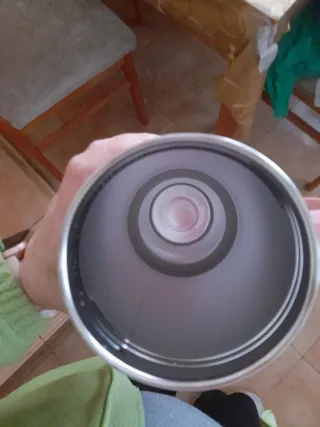 Jarra térmica rosa con pajita