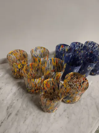 Cristalería de Murano multicolor