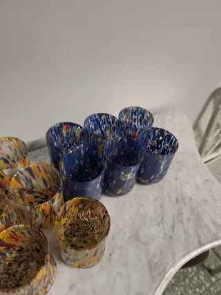 Cristalería de Murano multicolor