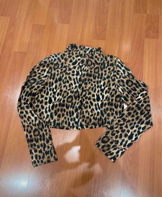 Camicetta corta leopardata