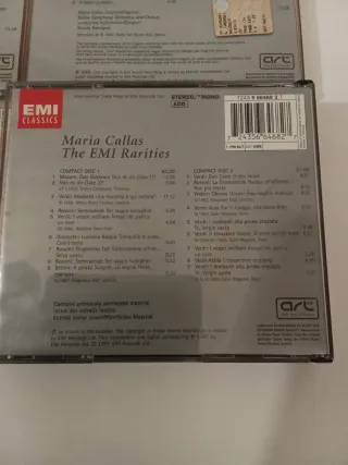 Maria Callas EMI Classics CD