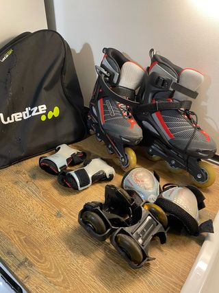 Patines en línea Rollerblade con accesorios