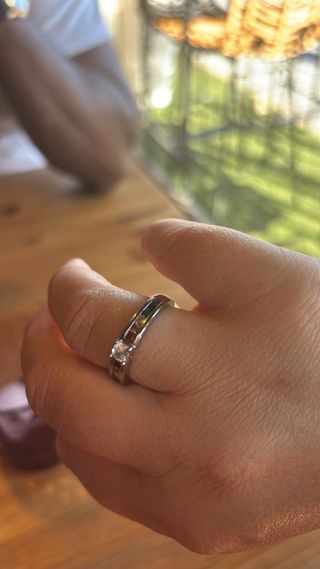 Anillo Plata 925 con Circonita y Cristales Arcoíri