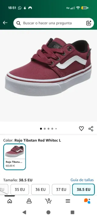 Vans Chapman Stripe T.38 Burdeos