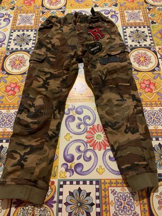 Pantaloni cargo mimetici Replay bimbo 8 anni