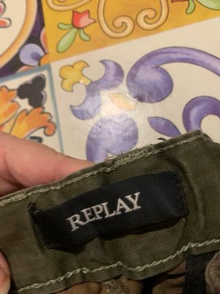 Pantaloni cargo mimetici Replay bimbo 8 anni