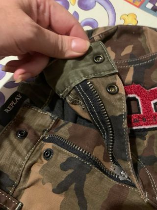 Pantaloni cargo mimetici Replay bimbo 8 anni