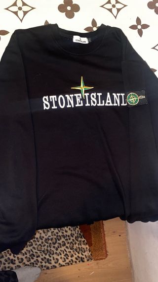 Sudadera Stone Island Negra Hombre