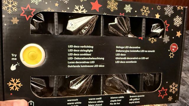 6 Paquetes Luces LED Navideñas